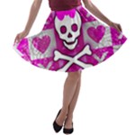 Skull Princess A-line Skater Skirt