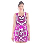 Skull Princess Scoop Neck Skater Dress