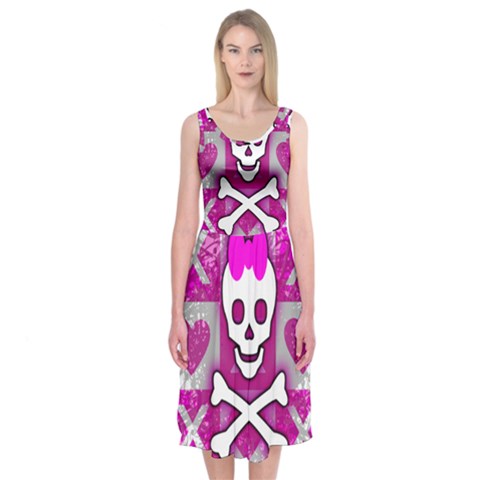Skull Princess Midi Sleeveless Dress from ArtsNow.com