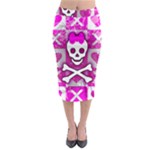 Skull Princess Midi Pencil Skirt