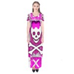 Skull Princess Short Sleeve Maxi Dress