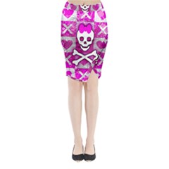 Skull Princess Midi Wrap Pencil Skirt from ArtsNow.com