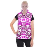 Skull Princess Women s Button Up Vest