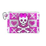 Skull Princess Canvas Cosmetic Bag (Medium)