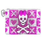 Skull Princess Canvas Cosmetic Bag (XL)