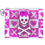 Skull Princess Canvas Cosmetic Bag (XXL)