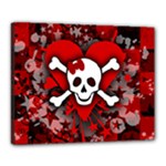 Skull Romance  Canvas 20  x 16  (Stretched)