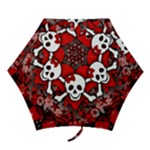 Skull Romance  Mini Folding Umbrella