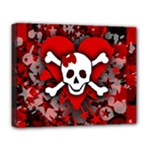 Skull Romance  Deluxe Canvas 20  x 16  (Stretched)