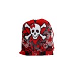 Skull Romance  Drawstring Pouch (Small)