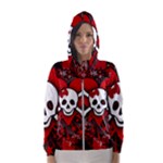 Skull Romance  Women s Hooded Windbreaker