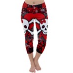 Skull Romance  Capri Winter Leggings 