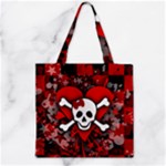 Skull Romance  Zipper Grocery Tote Bag