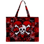 Skull Romance  Zipper Mini Tote Bag