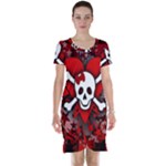 Skull Romance  Short Sleeve Nightdress