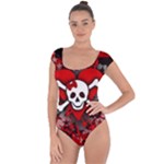 Skull Romance  Short Sleeve Leotard 