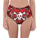 Skull Romance  Reversible High-Waist Bikini Bottoms