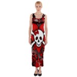 Skull Romance  Fitted Maxi Dress