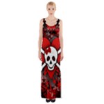 Skull Romance  Thigh Split Maxi Dress