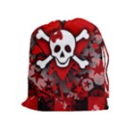 Skull Romance  Drawstring Pouch (XL)