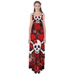 Skull Romance  Empire Waist Maxi Dress