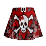 Skull Romance  Mini Flare Skirt