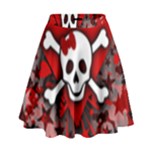 Skull Romance  High Waist Skirt