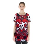 Skull Romance  Skirt Hem Sports Top