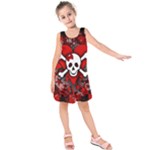 Skull Romance  Kids  Sleeveless Dress