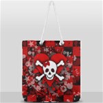 Skull Romance  Full Print Rope Handle Tote (Large)