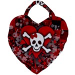 Skull Romance  Giant Heart Shaped Tote