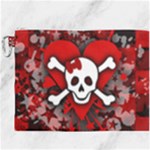 Skull Romance  Canvas Cosmetic Bag (XXXL)