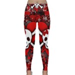 Skull Romance  Lightweight Velour Classic Yoga Leggings