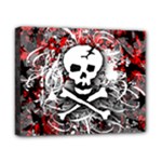 Skull Splatter Canvas 10  x 8  (Stretched)