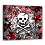 Skull Splatter Canvas 24  x 20  (Stretched)