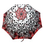 Skull Splatter Folding Umbrella