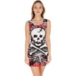 Skull Splatter Bodycon Dress