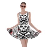 Skull Splatter Skater Dress