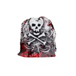 Skull Splatter Drawstring Pouch (Medium)