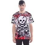 Skull Splatter Men s Sports Mesh Tee