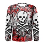 Skull Splatter Men s Long Sleeve Tee