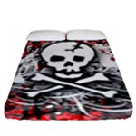 Skull Splatter Fitted Sheet (King Size)