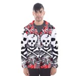 Skull Splatter Men s Hooded Windbreaker