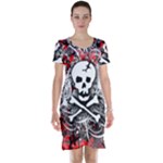 Skull Splatter Short Sleeve Nightdress