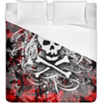 Skull Splatter Duvet Cover (King Size)