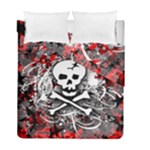 Skull Splatter Duvet Cover Double Side (Full/ Double Size)