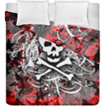 Skull Splatter Duvet Cover Double Side (King Size)