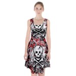 Skull Splatter Racerback Midi Dress