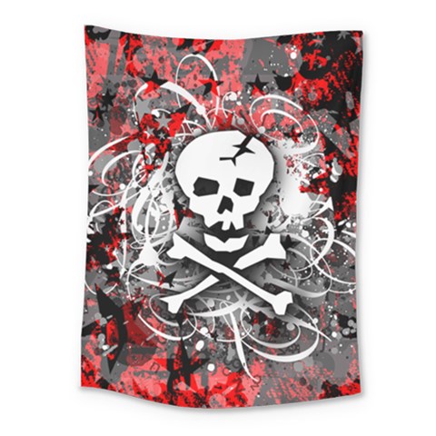 Skull Splatter Medium Tapestry from ArtsNow.com