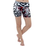 Skull Splatter Lightweight Velour Yoga Shorts